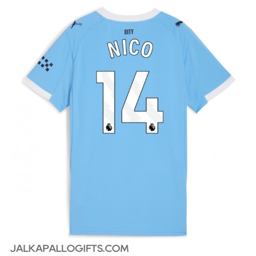 Manchester City Nico Gonzalez #14 Kotipaita Naiset 2025-26 Lyhythihainen